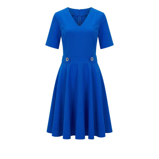 Trussardi Jeans Blue Poliestere Women Dress