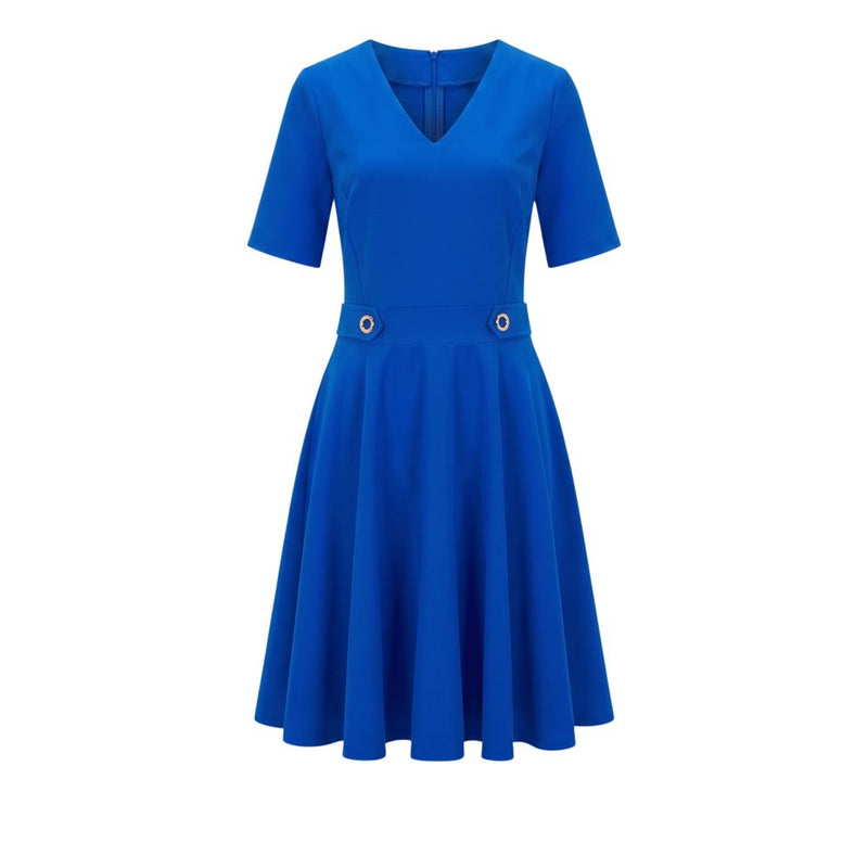 Trussardi Jeans Blue Poliestere Women Dress