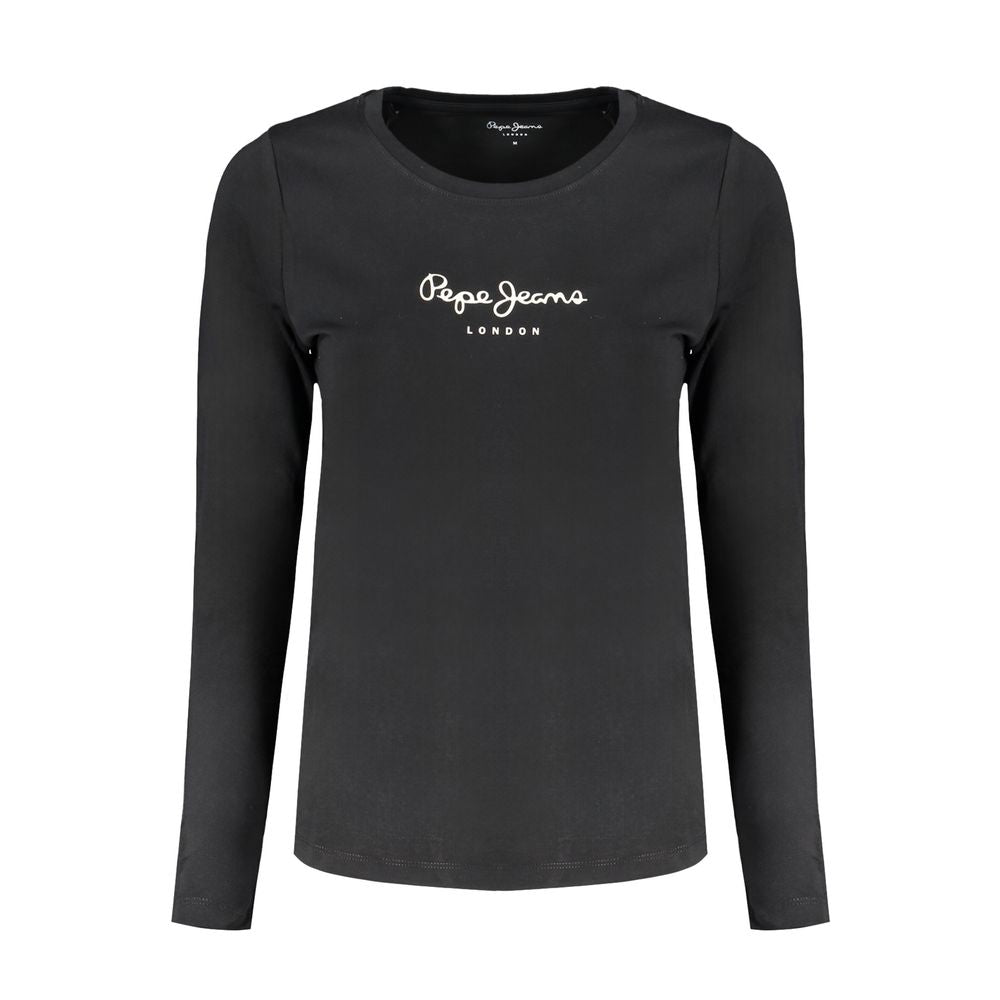 Pepe Jeans Black Cotton Women's T-Shirt