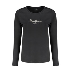 Pepe Jeans Black Cotton Women's T-Shirt
