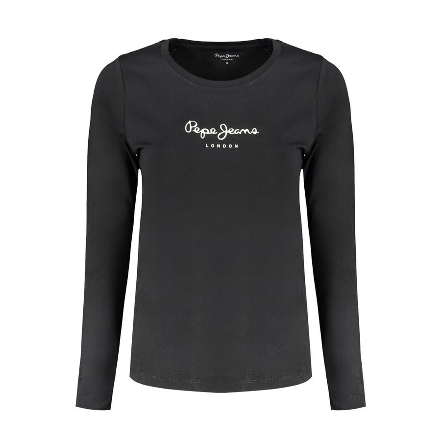 Pepe Jeans Black Cotton Women's T-Shirt