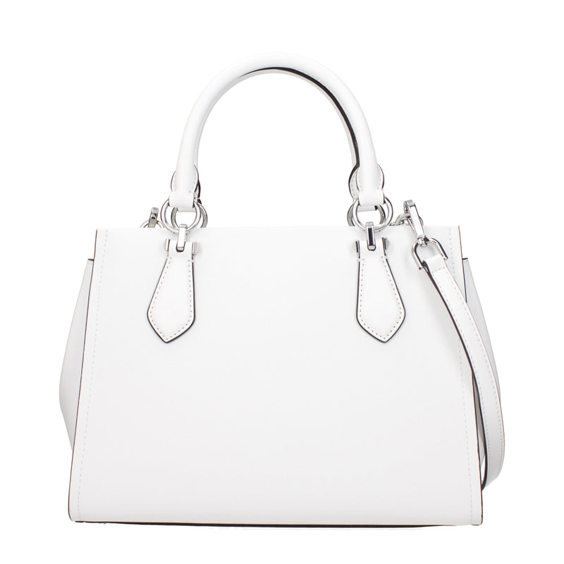 Michael Kors White Leather Handbag