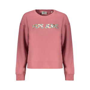 Pepe Jeans Pink Cotton Women Sweatshirt