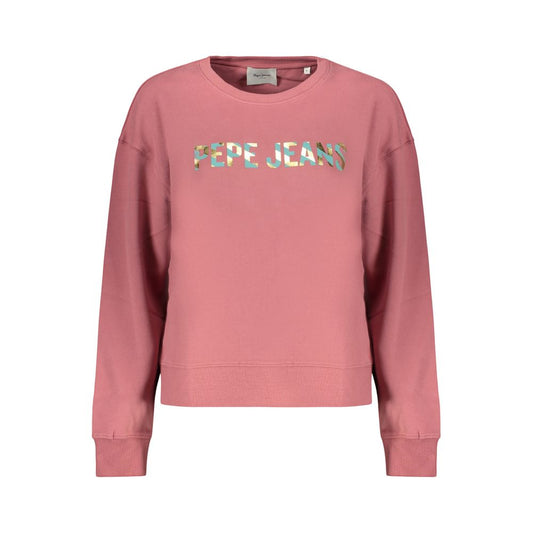 Pepe Jeans Pink Cotton Women Sweatshirt
