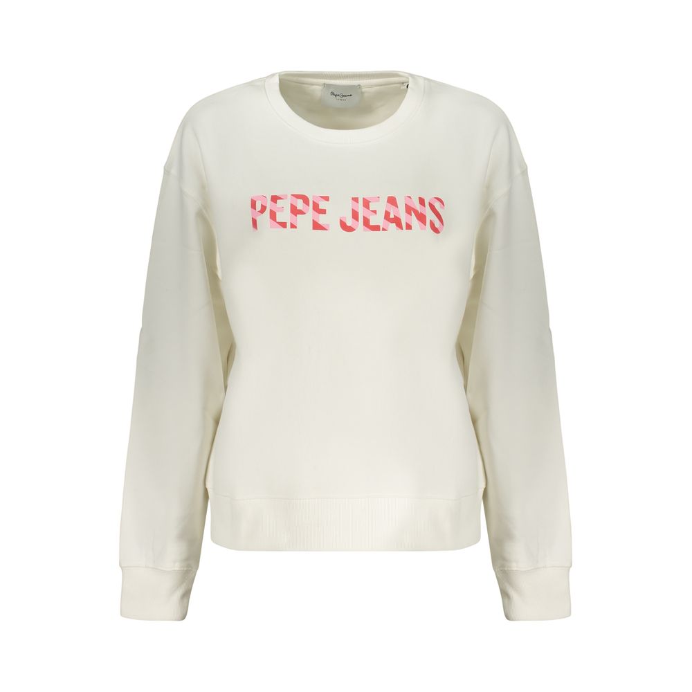Pepe Jeans White Cotton Women's Sweatshirt