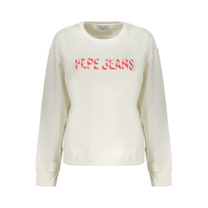 Pepe Jeans White Cotton Women's Sweatshirt