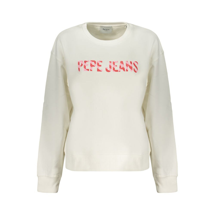 Pepe Jeans White Cotton Women's Sweatshirt