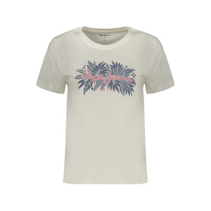 Pepe Jeans White Cotton Women's T-Shirt