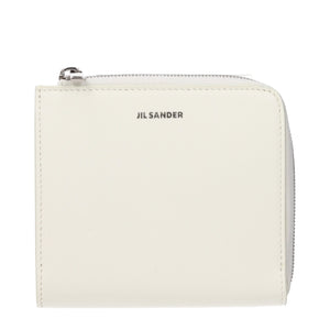 Jil Sander White Leather Wallet