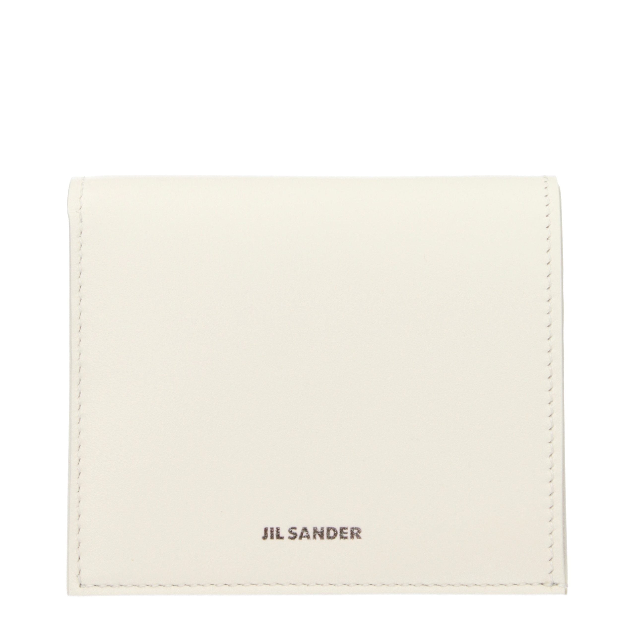 Jil Sander White Leather Wallet