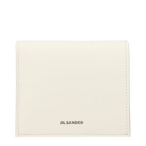 Jil Sander White Leather Wallet