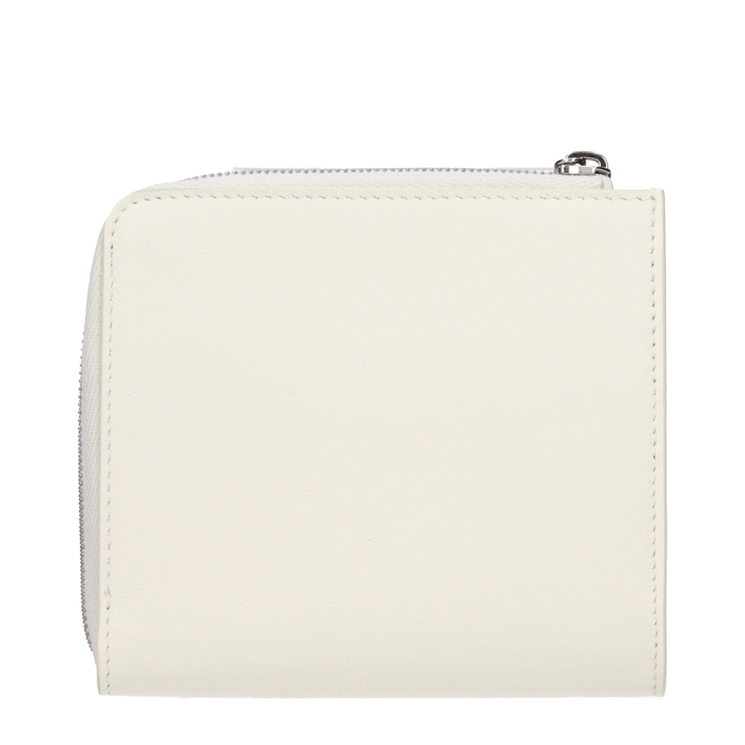 Jil Sander White Leather Wallet