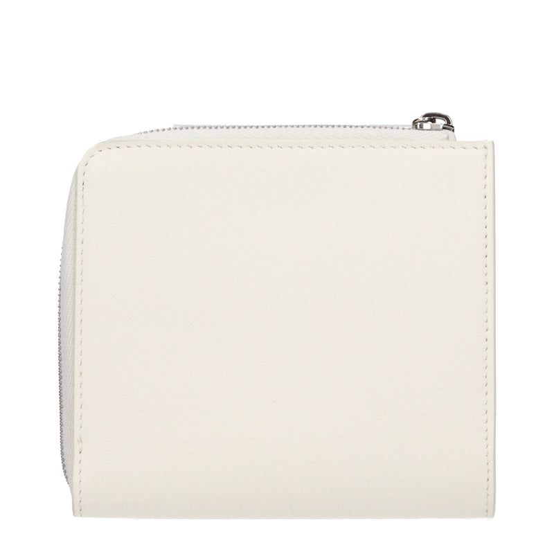 Jil Sander White Leather Wallet