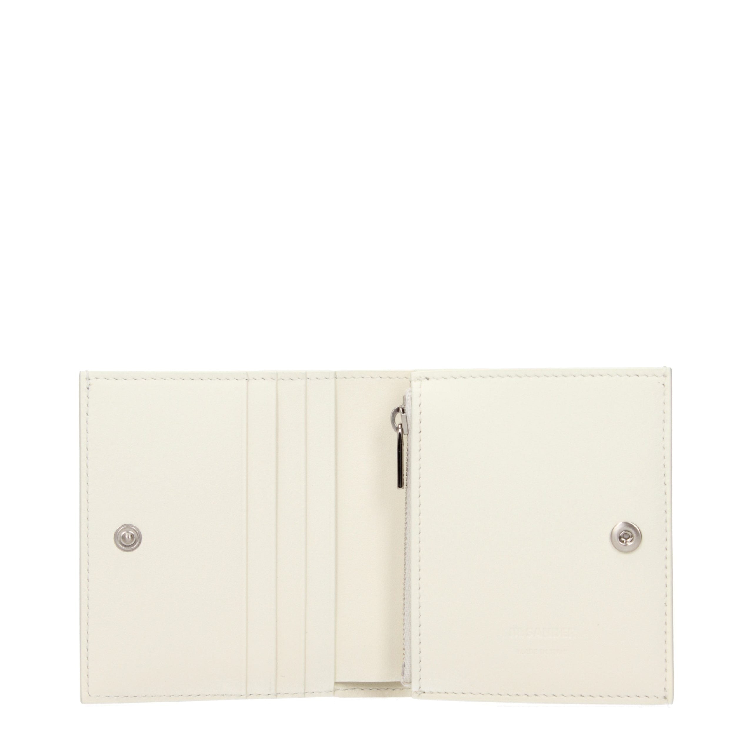 Jil Sander White Leather Wallet