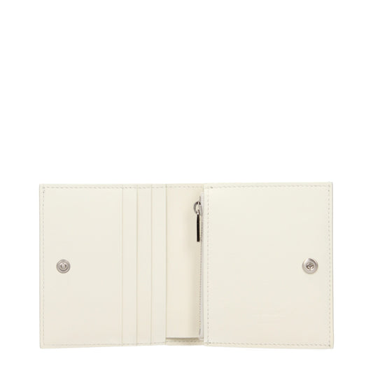 Jil Sander White Leather Wallet