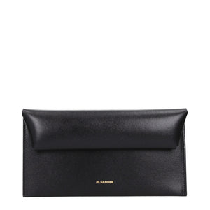 Jil Sander Black Leather Wallet