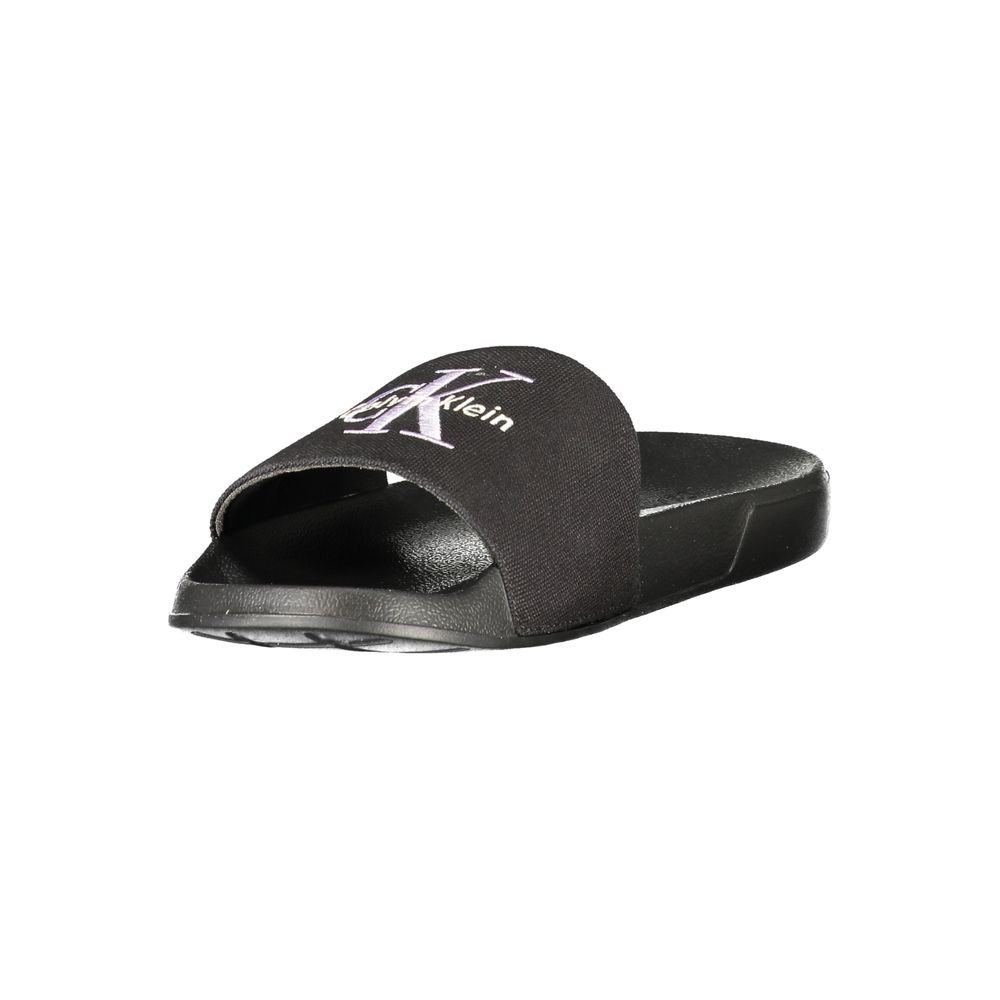 Calvin Klein Nero Polyurethane Women Ciabatta