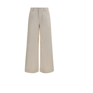 Max Mara Beige Cotton Casual Pants