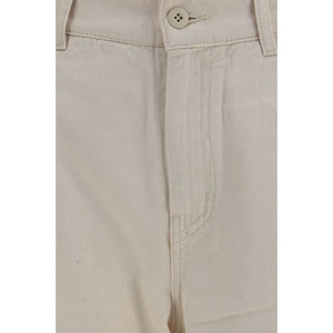 Max Mara Beige Cotton Casual Pants