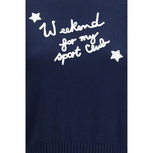 Max Mara Blue Cotton Sweatshirt