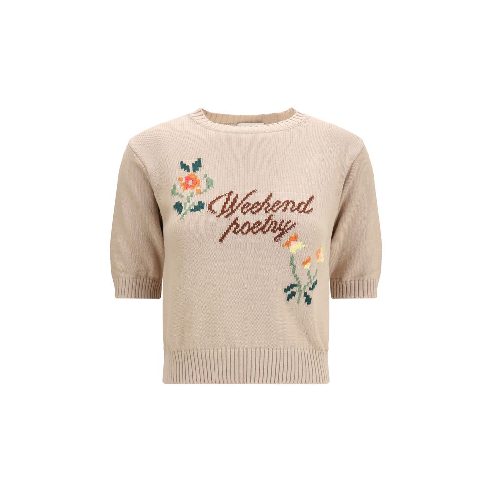 Max Mara Beige Cotton Sweatshirt