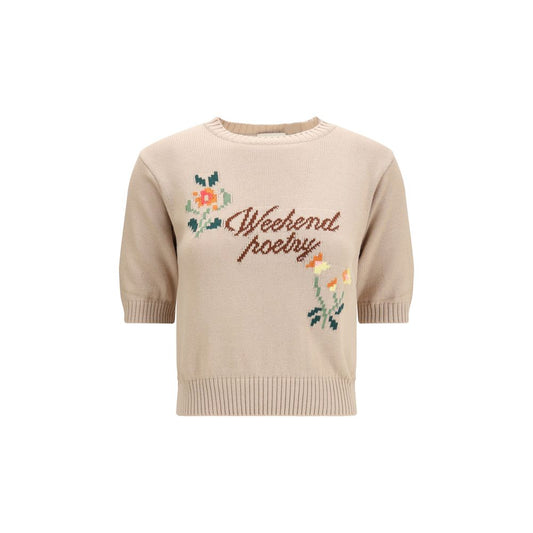 Max Mara Beige Cotton Sweatshirt