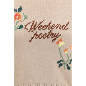 Max Mara Beige Cotton Sweatshirt