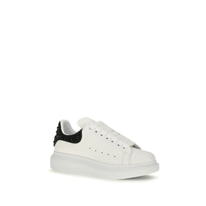 Alexander McQueen White Calf Leather Bos Taurus Chunky Sneakers