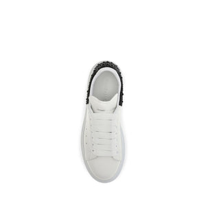 Alexander McQueen White Calf Leather Bos Taurus Chunky Sneakers