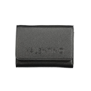Mario Valentino Black Polyurethane Women's Wallet