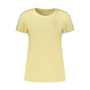 Pepe Jeans Yellow Cotton Women's T-Shirt