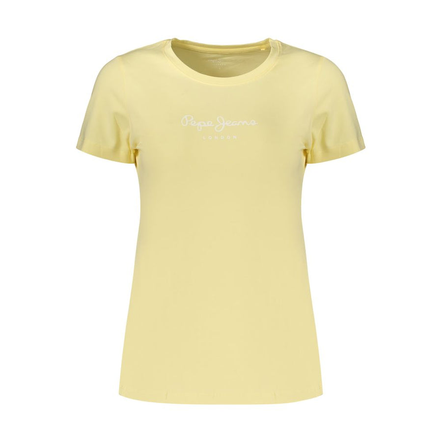 Pepe Jeans Yellow Cotton Women's T-Shirt