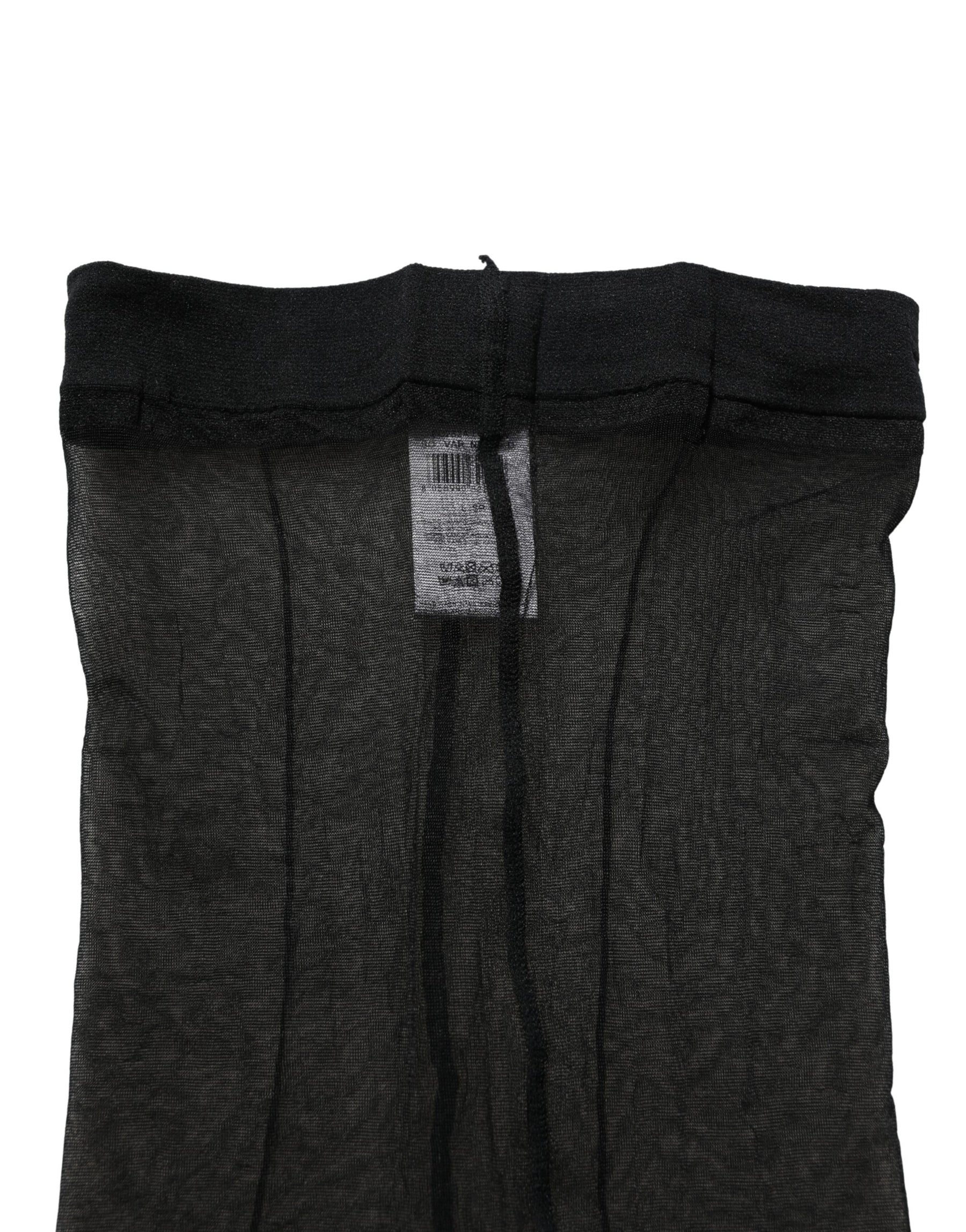 Dolce & Gabbana Black Nylon Tights Stocking Pantyhose Socks
