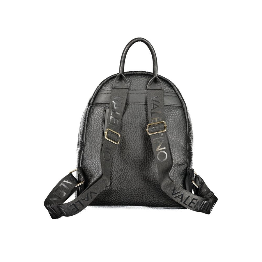 Mario Valentino Black Polyurethane Women's Backpack