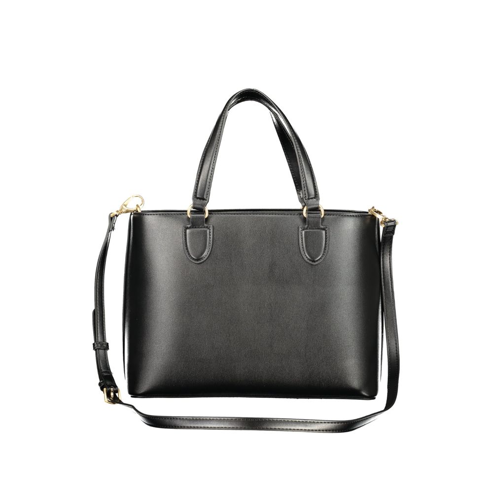 Mario Valentino Black Polyurethane Women's Bag