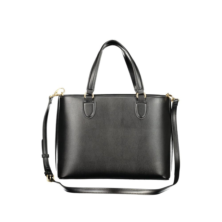 Mario Valentino Black Polyurethane Women's Bag