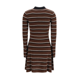 Ganni Brown Wool Oves Aries Casual Dress