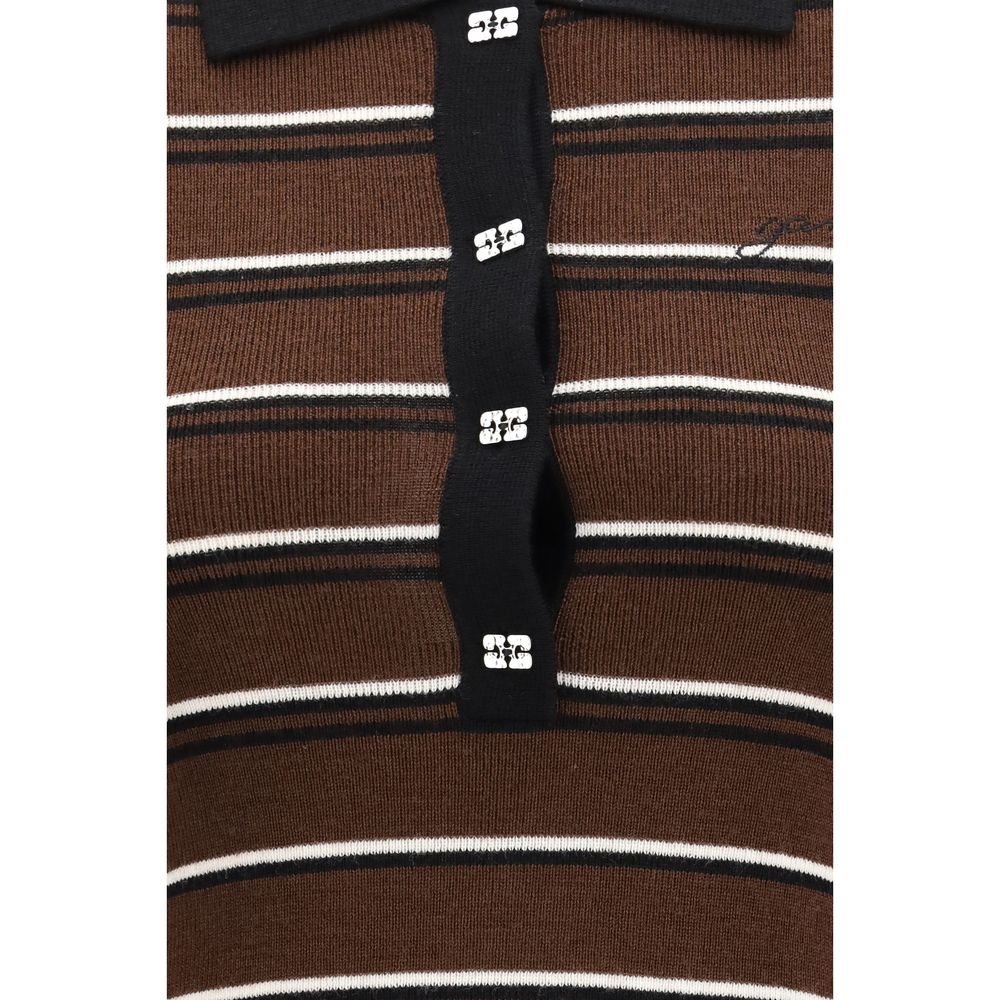 Ganni Brown Wool Oves Aries Casual Dress