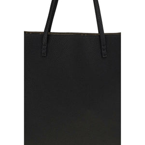 Fendi Black Calf Leather Bos Taurus Shoulder Bag