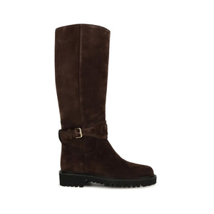 Valentino Garavani Brown Calf Leather Bos Taurus Flat Boots