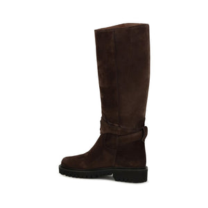 Valentino Garavani Brown Calf Leather Bos Taurus Flat Boots