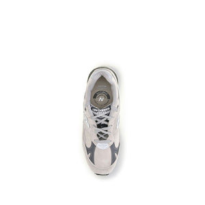New Balance Gray Suede Leather Athletic Sneakers