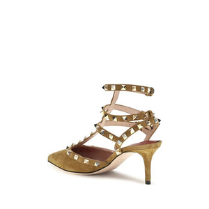 Valentino Garavani Beige Goatskin High Heel Pumps