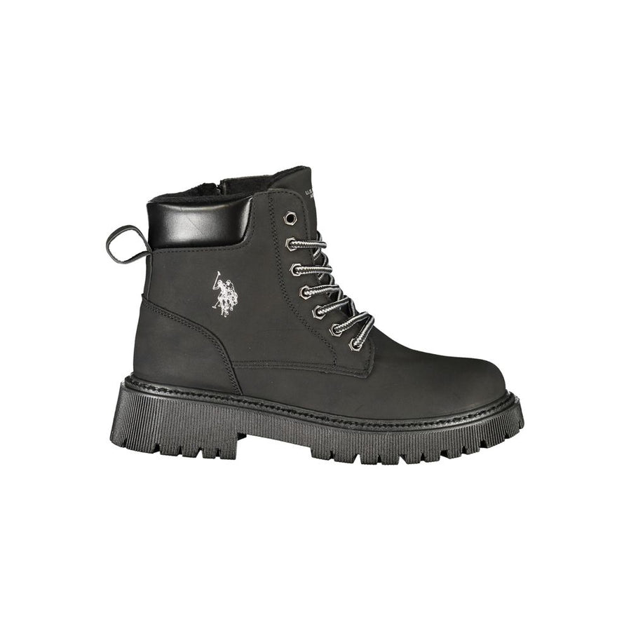 U.S. POLO ASSN. Black Polyurethane Women's Boot