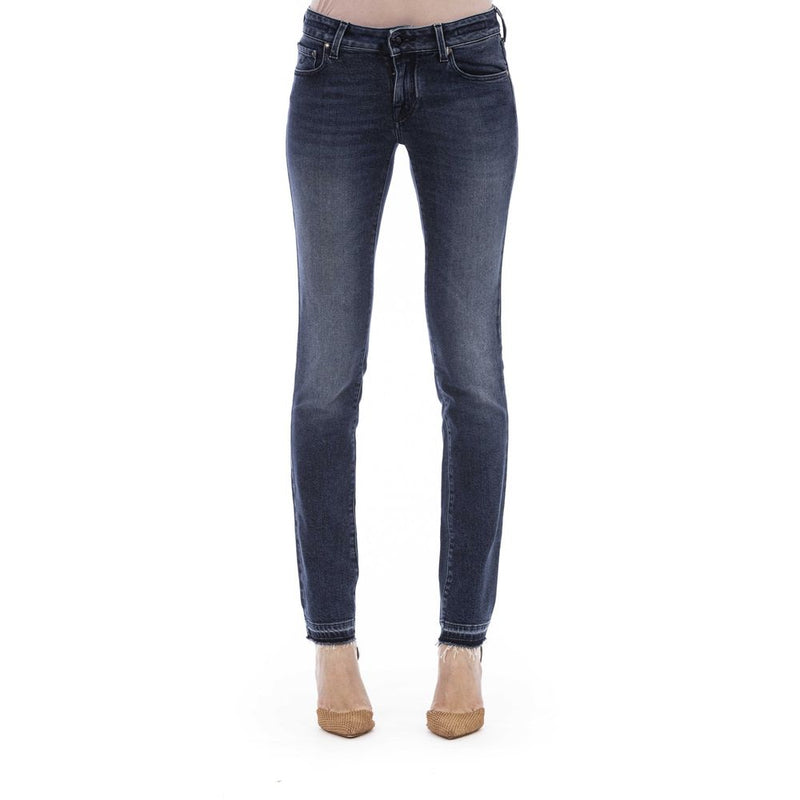 Jacob Cohen Blue Cotton Women Jeans