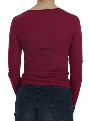 Exte Crystal Embellished Long Sleeve Casual Top