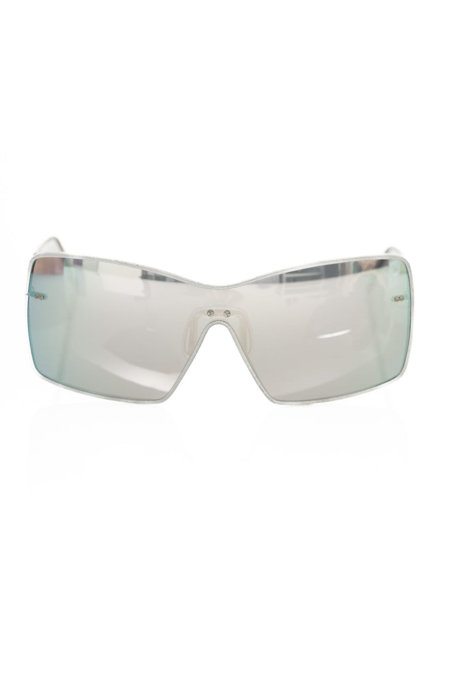 Frankie Morello Silver Metallic Fiber Women Sunglasses
