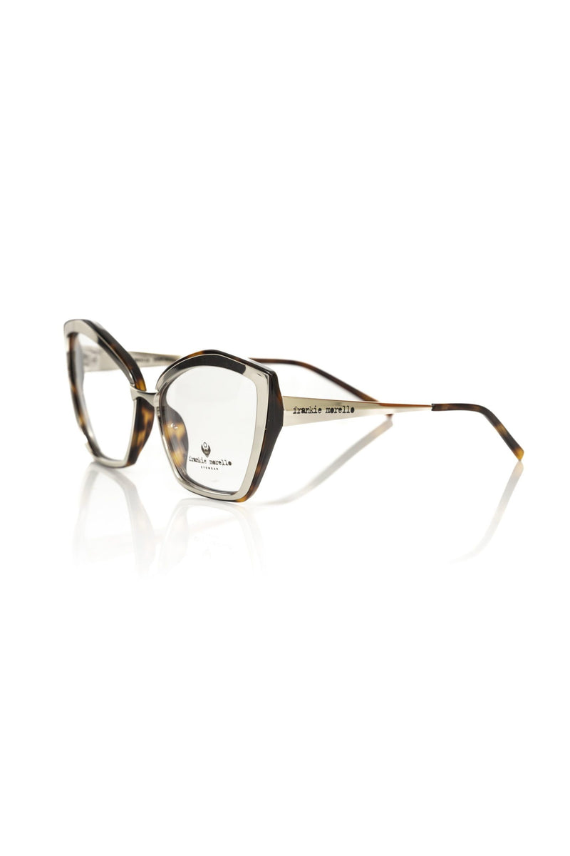 Frankie Morello geometric tortoiseshell acetate eyeglasses for women
