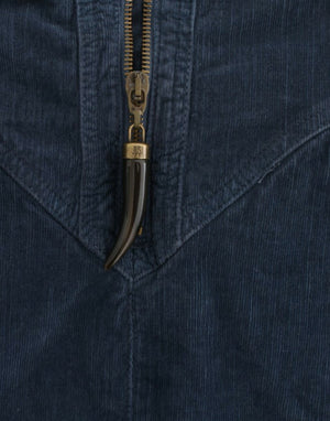 Cavalli Blue corduroy pencil skirt
