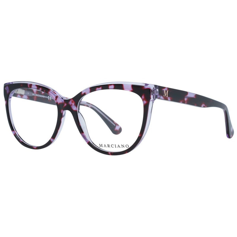 Purple and pink tortoiseshell acetate cat-eye glasses frames